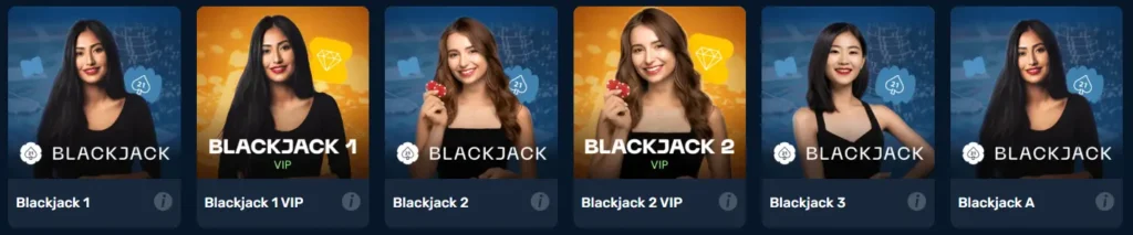 Blackjack-pelit live Winz Casino